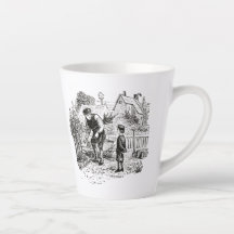 Mug avec image de jardinage antique