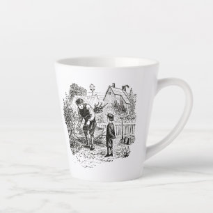 Mug avec image de jardinage antique