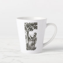 Mug avec jardinier antique