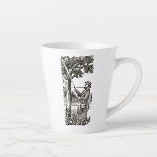 Mug avec jardinier antique