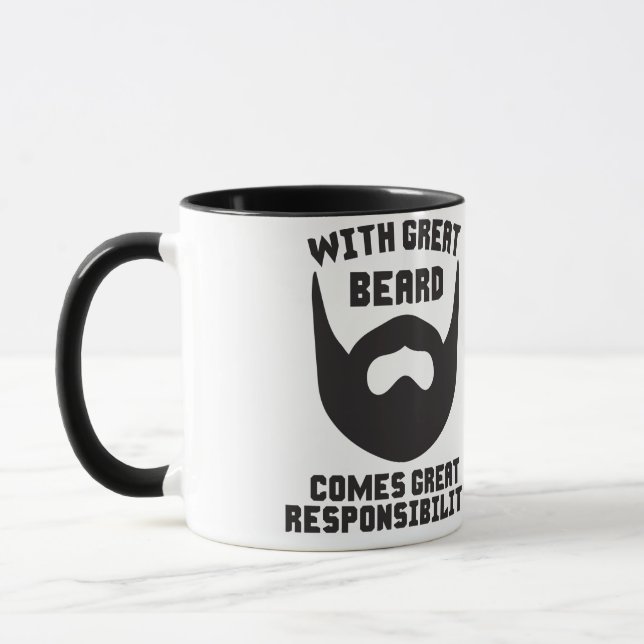 Mug Avec la grande barbe vient la grande (Gauche)