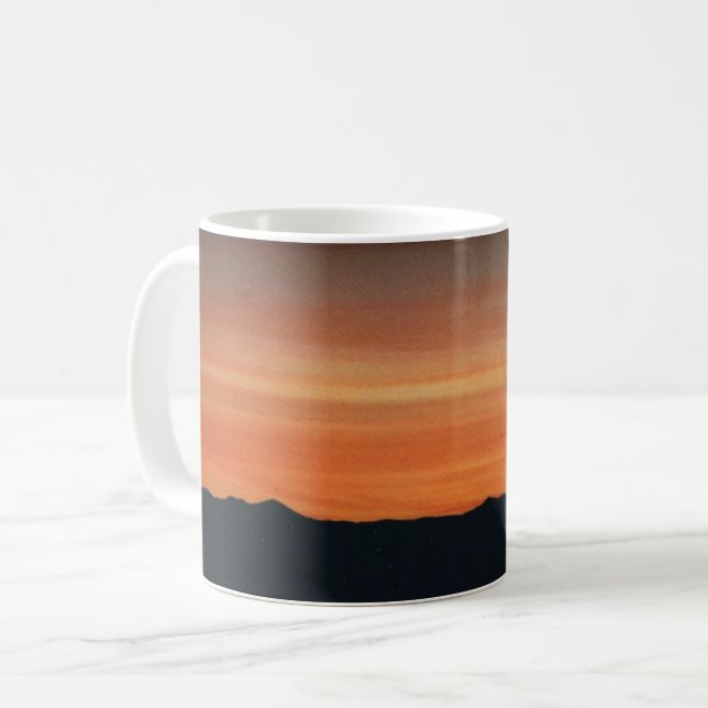 Mug avec la scène du coucher du soleil (Devant gauche)