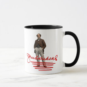 Mug avec la signature de Charles Dickens