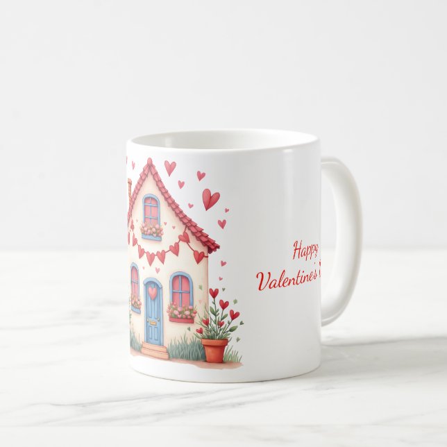 Mug avec le design de la Saint Valentin (Devant droit)