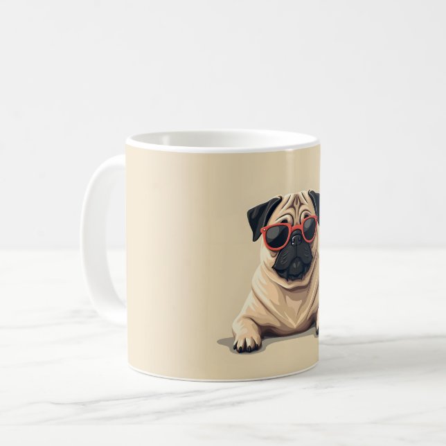Mug avec le design de la Saint Valentin (Devant gauche)
