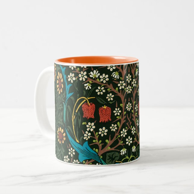 MUG AVEC LE DESIGN "TULIPS" DE WILLIAM MORRIS (Devant gauche)