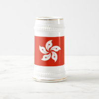 Mug avec le drapeau de Hong Kong, Chine