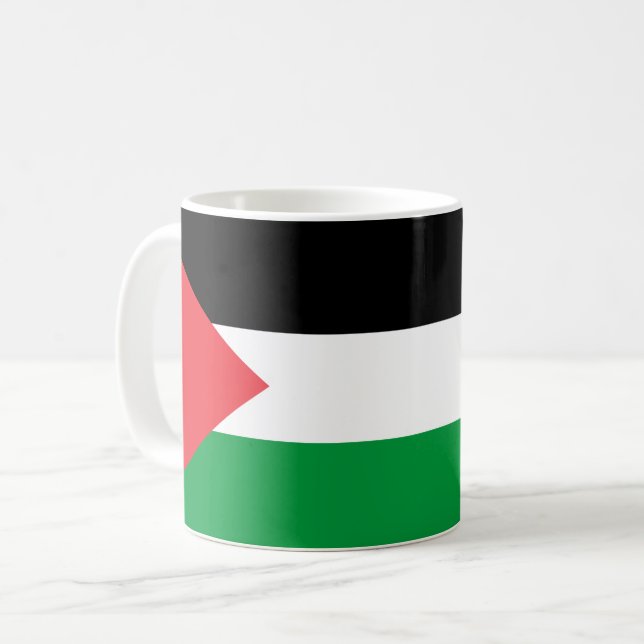 Mug avec le drapeau de la Palestine (Devant gauche)
