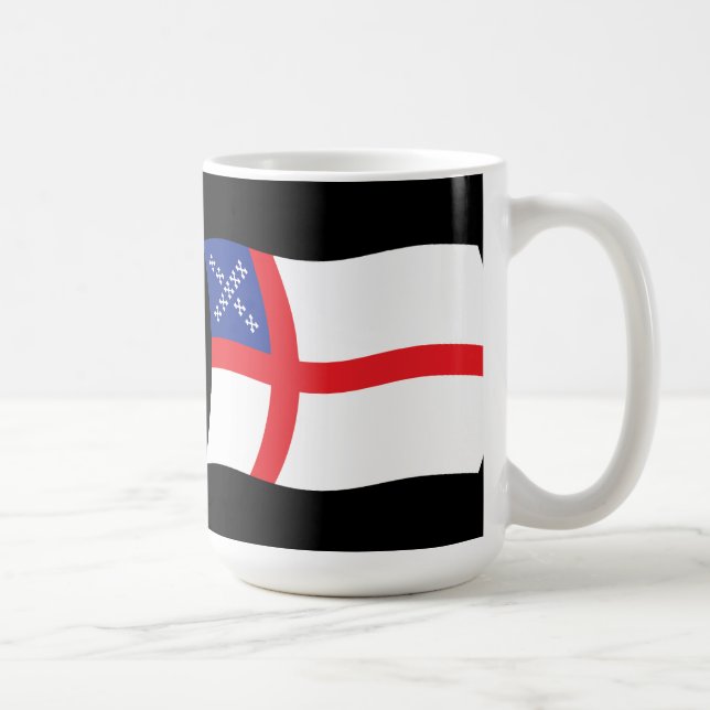 Mug avec le drapeau de l'Église épiscopale des Éta (Droite)