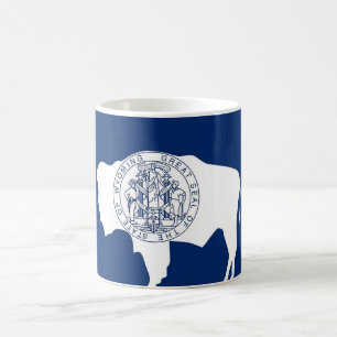 Mug avec le drapeau de l'Etat du Wyoming - USA