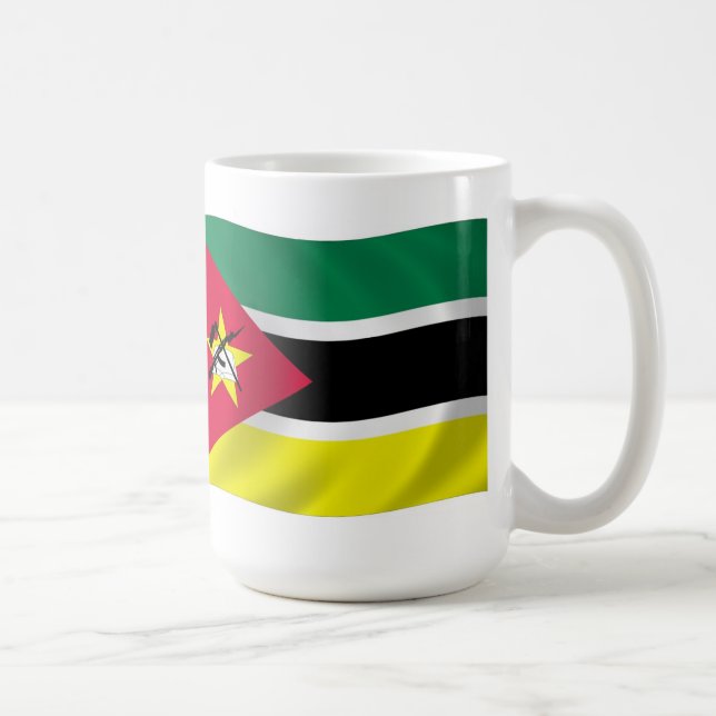 Mug avec le drapeau du Mozambique (Droite)