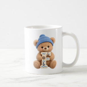 Mug avec l'initiale F de l'alphabet pour lui Ourso