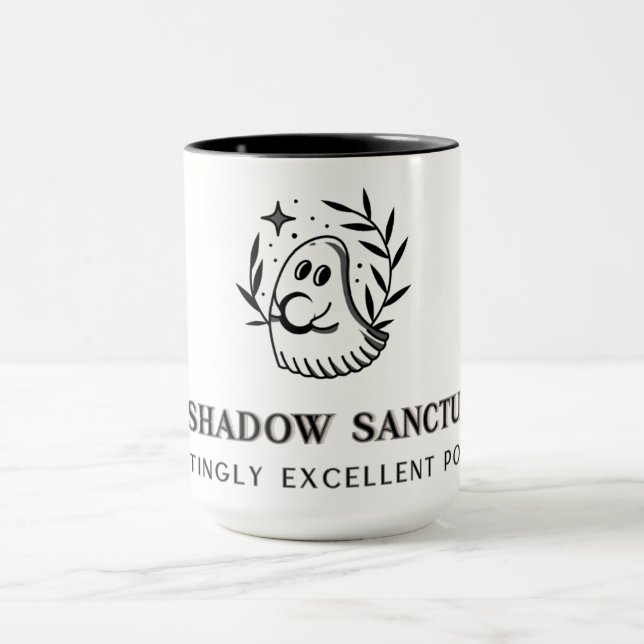 Mug Avec Logo Complet Noir Et Gris (Centre)