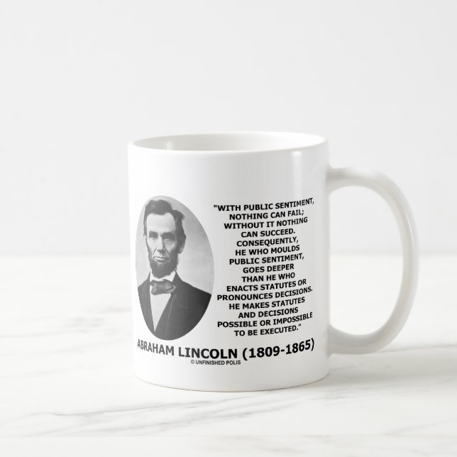 Mug Avec L'Opinion Publique, Rien Ne Peut Échouer À Ci (Droite)