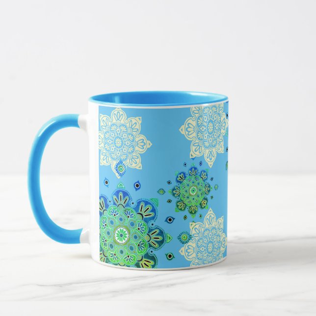 Mug avec médaillons colorés (Gauche)