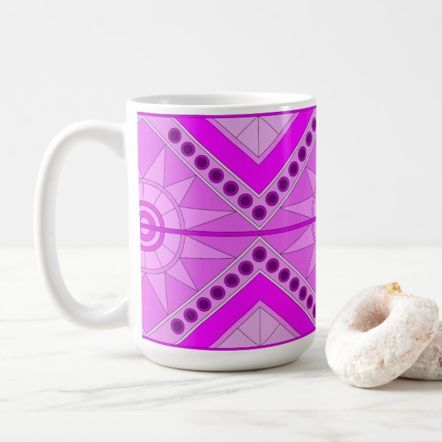 MUG AVEC MIX ART VIOLET COOL (Avec donut)