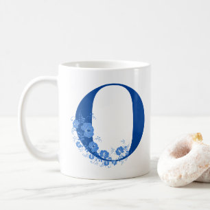 Mug Avec Monogramme Floral Lettre O