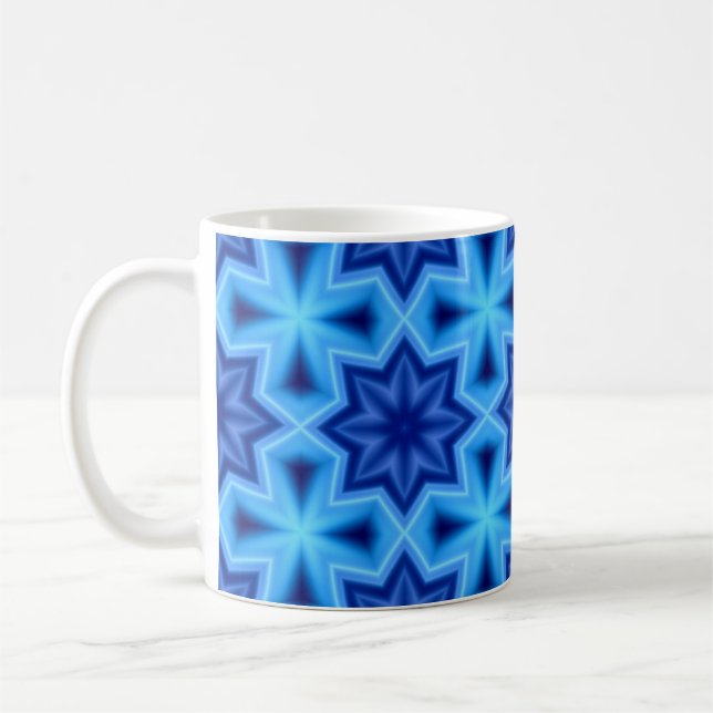 Mug avec motif bleu (Gauche)