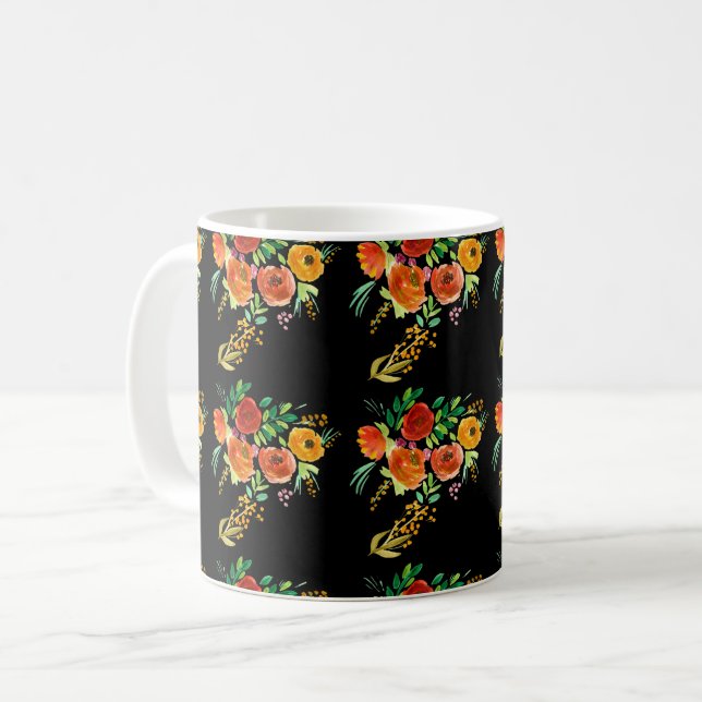 Mug avec motif d'été aquarelle (Devant gauche)
