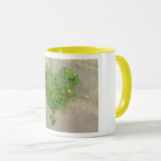 Mug avec original photo de trèfle en forme de coeu