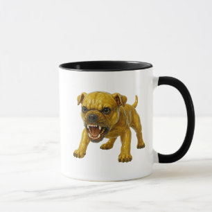 Mug avec petit chien très agressif.