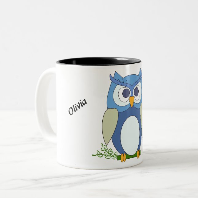 Mug avec petit hibou (Devant gauche)