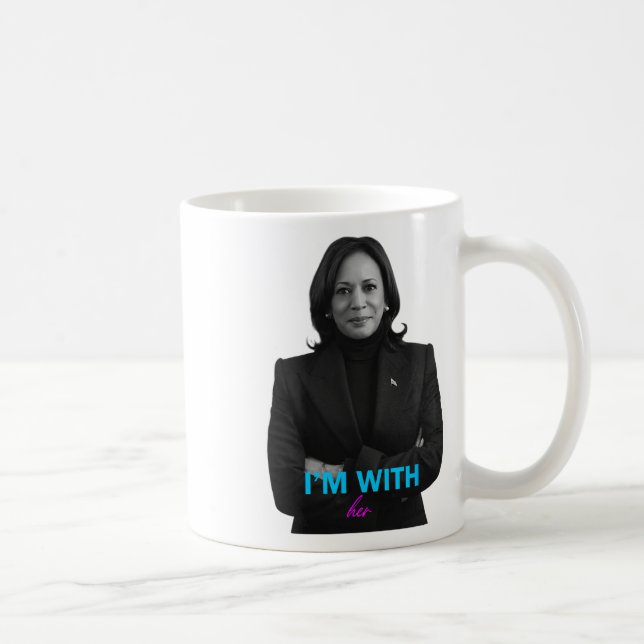 Mug Avec Son Vote Kamala Pour Le Président Kamala-har  (Droite)