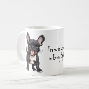 Mug Avec texte personnalisé, 🐶 chiot Frenchie