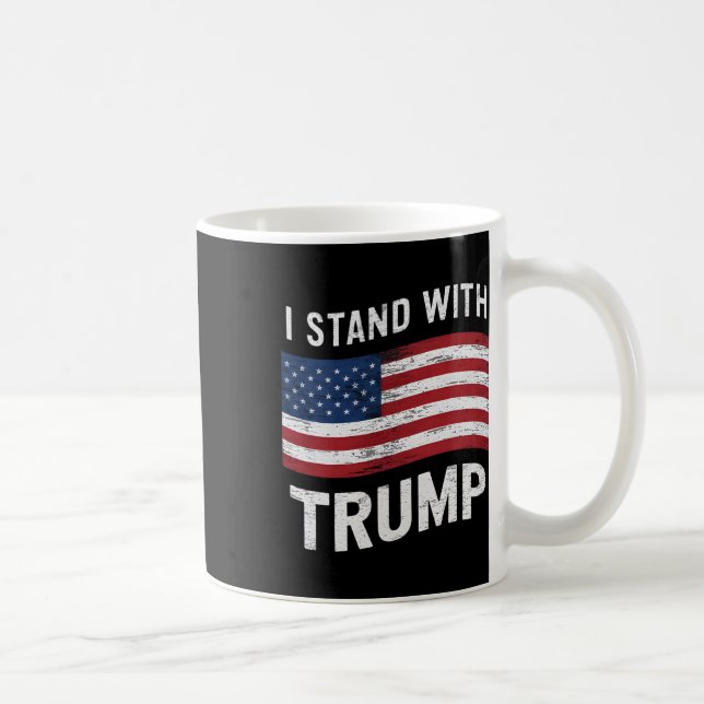 Mug Avec Trump Drapeau Américain Hommes Femme Usa Vint (Droite)