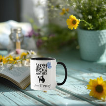Mug avec typographie personnalisée pour maman