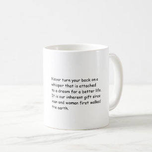 Mug avec un message positif amusant.
