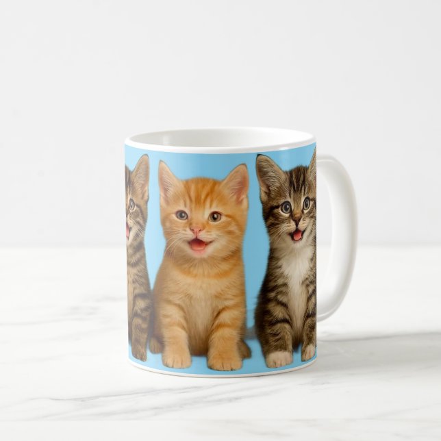 Mug avec un mignon chaton. (Devant droit)