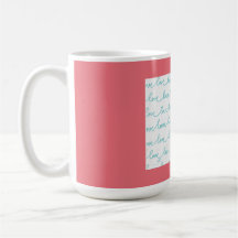 Mug avec un morceau d'amour.