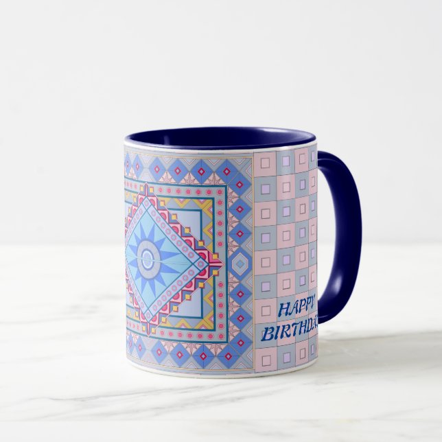 MUG AVEC UNE ART COOL POUR CADEAU D'ANNIVERSAIRE (Devant droit)