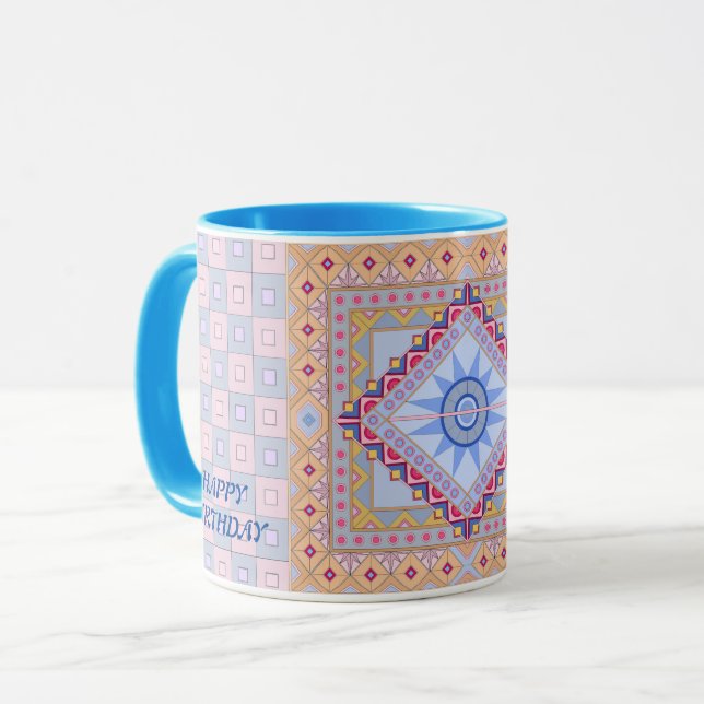 MUG AVEC UNE ART COOL POUR CADEAU D'ANNIVERSAIRE (Devant gauche)