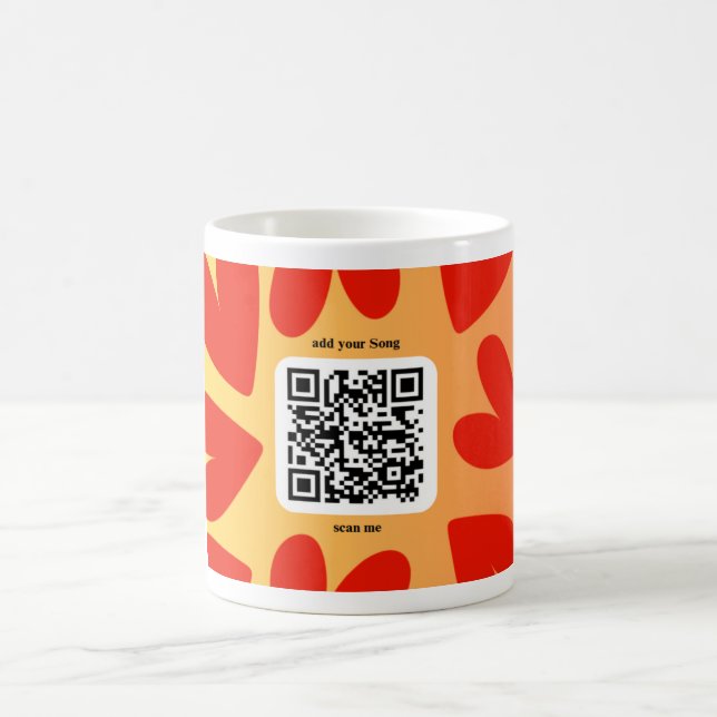 Mug Avec une chanson personnelle par code QR (Centre)
