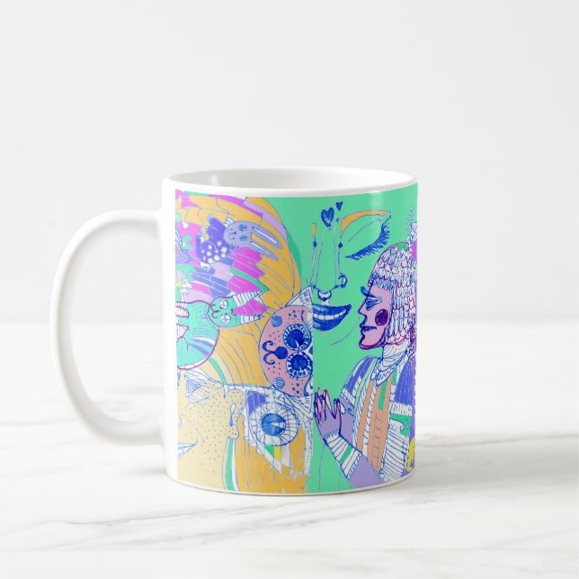 Mug avec une drôle d'illustration (Gauche)