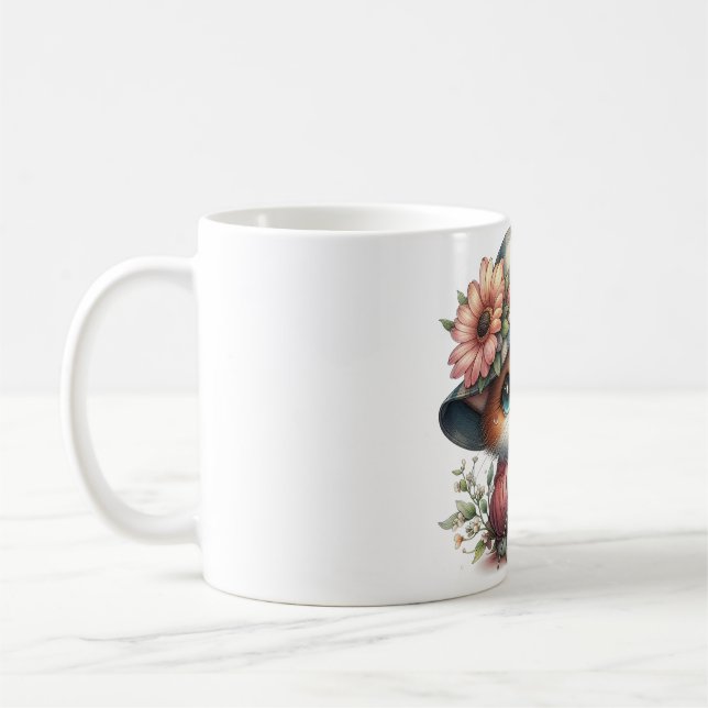 Mug avec une jolie illustration de chat - Pour les (Gauche)