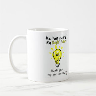Mug Avenir brillant Gratitude à l'enseignant