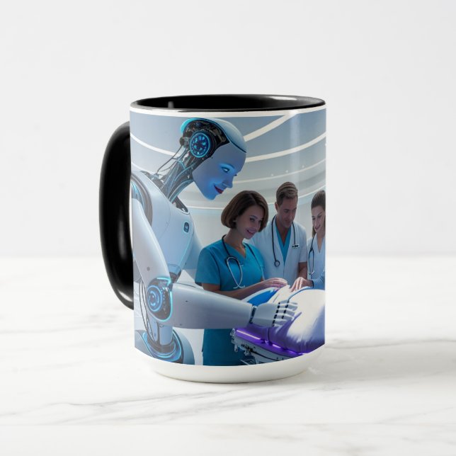 Mug Avenir de la guérison : Innovation Médicale en act (Devant gauche)