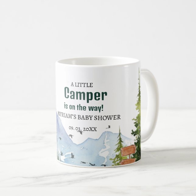 Mug Aventure de bébé avec les animaux de la forêt Camp (Devant droit)