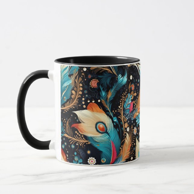 Mug Aventure de fusée cosmique vibrante (Gauche)