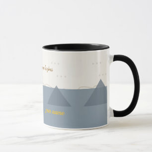 Mug Aventure de montagne moderne personnalisée Deux to