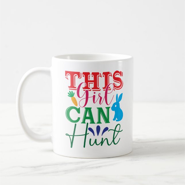 Mug Aventure de Pâques avec lapin - Cette fille peut c (Gauche)