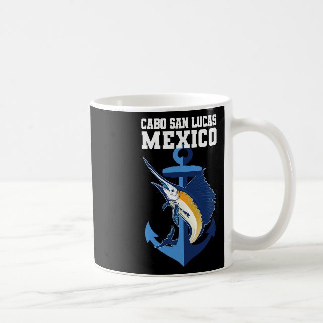 Mug Aventure de pêche au marlin à Cabo San Lucas Ancre (Droite)