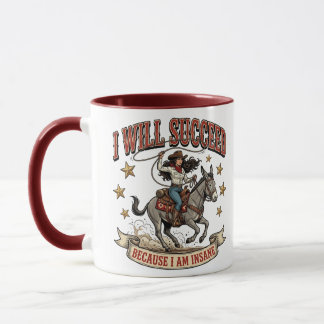 Mug Aventure de rodéo de cowgirl intrépide