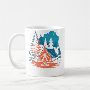 Mug Aventure de tente de camping sous les étoiles et a