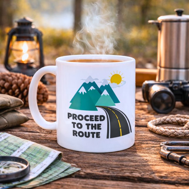 Mug Aventure de voyage amusante (Créateur téléchargé)