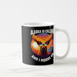 Mug Aventure drôle de touriste d'élan d'Alaska Élan