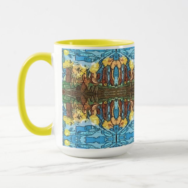 Mug Aventure jaune aztèque (Gauche)